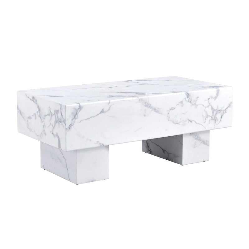 Table basse en MDF avec autocollant à texture moderne et simple