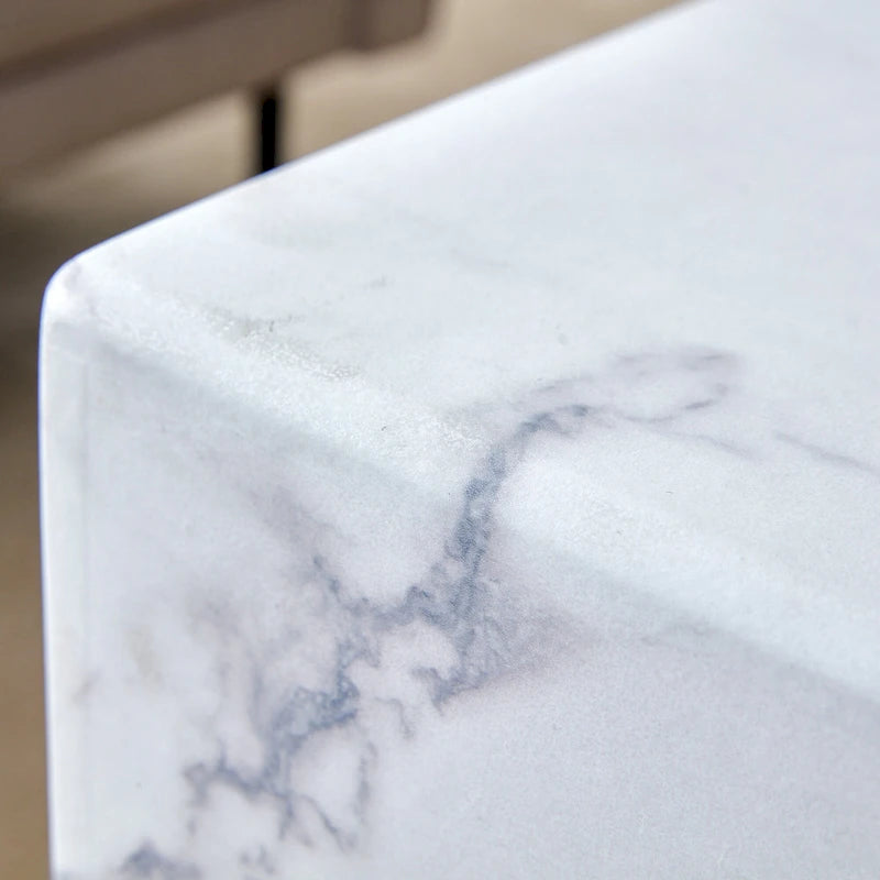 Table basse en MDF avec autocollant à texture moderne et simple