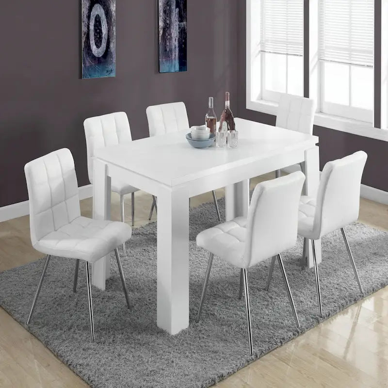 Table à manger, 60 Rectangulaire, Blanche