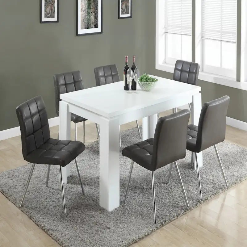 Table à manger, 60 Rectangulaire, Blanche