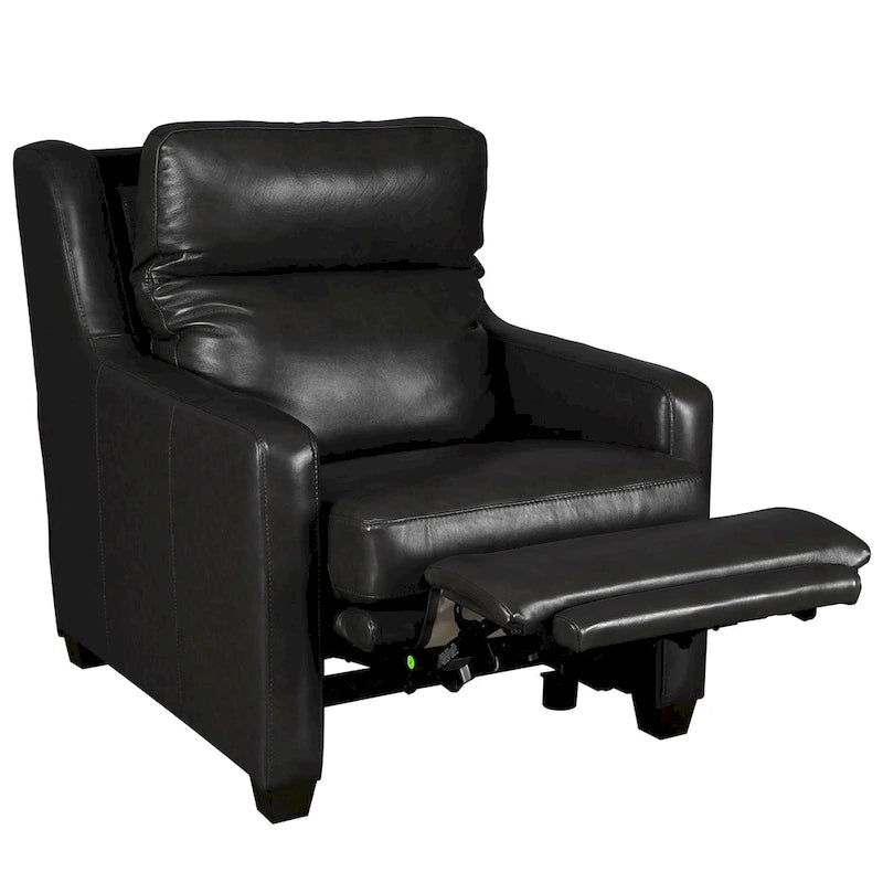 Canapé inclinable en cuir véritable 33 places, motorisation triple, zéro dégagement, avec ports USB et USB-C