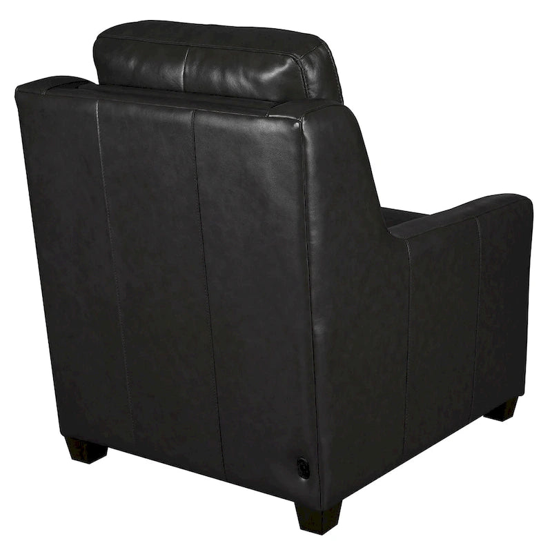 Canapé inclinable en cuir véritable 33 places, motorisation triple, zéro dégagement, avec ports USB et USB-C