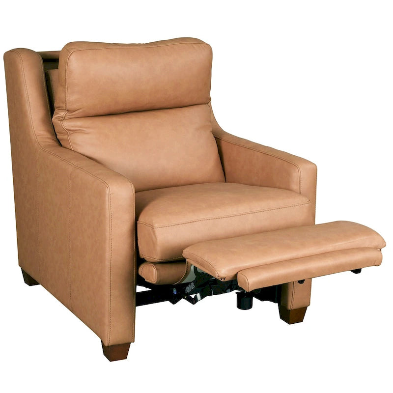 Canapé inclinable en cuir véritable 33 places, motorisation triple, zéro dégagement, avec ports USB et USB-C