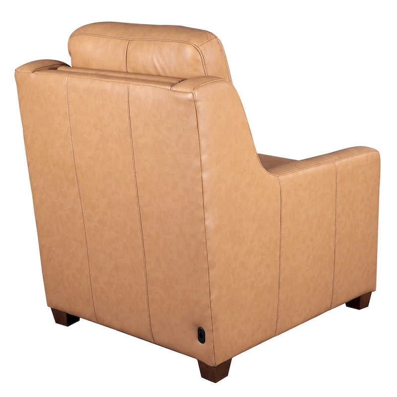 Canapé inclinable en cuir véritable 33 places, motorisation triple, zéro dégagement, avec ports USB et USB-C