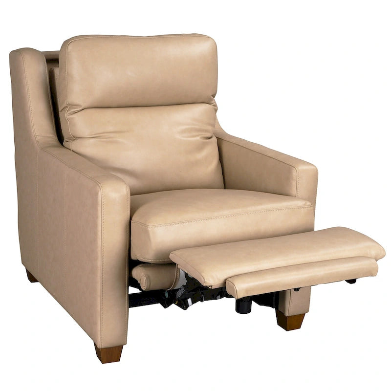 Canapé inclinable en cuir véritable 33 places, motorisation triple, zéro dégagement, avec ports USB et USB-C