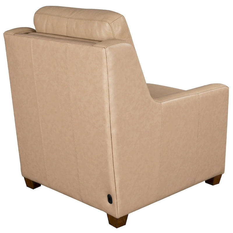Canapé inclinable en cuir véritable 33 places, motorisation triple, zéro dégagement, avec ports USB et USB-C