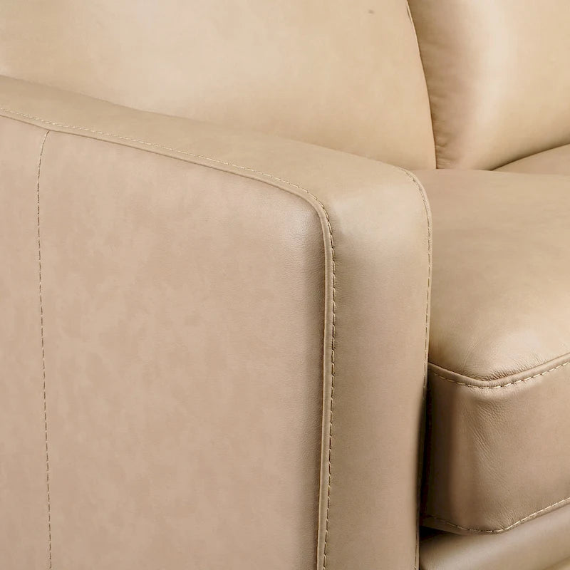Canapé inclinable en cuir véritable 33 places, motorisation triple, zéro dégagement, avec ports USB et USB-C