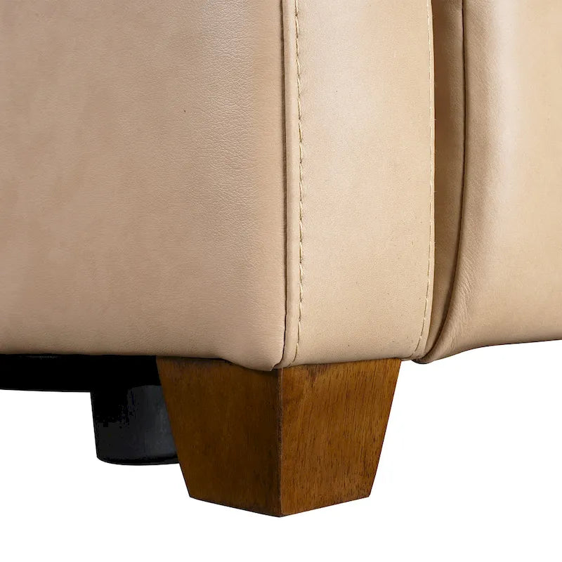 Canapé inclinable en cuir véritable 33 places, motorisation triple, zéro dégagement, avec ports USB et USB-C