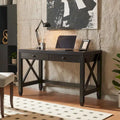 Bureau charmant avec deux tiroirs et pieds en X