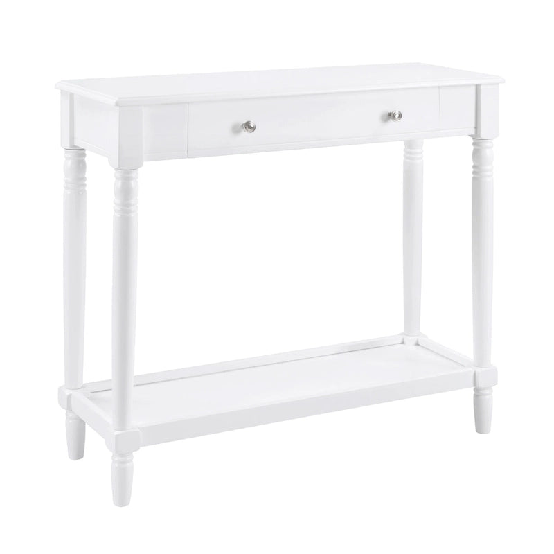Table d'entrée avec étagère et 1 tiroir, sans outils
