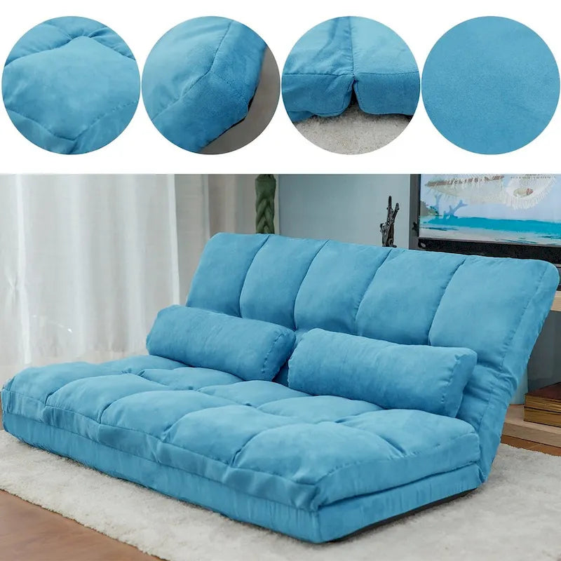 Canapé Chaise Longue avec Deux Coussins