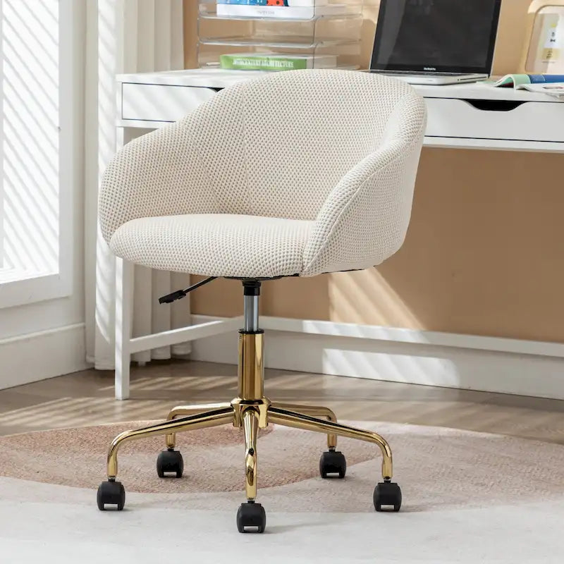 Chaise pivotante de bureau en tissu maillé