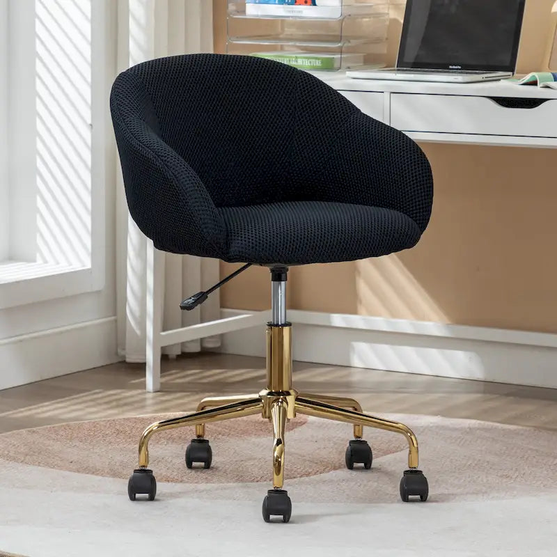 Chaise pivotante de bureau en tissu maillé