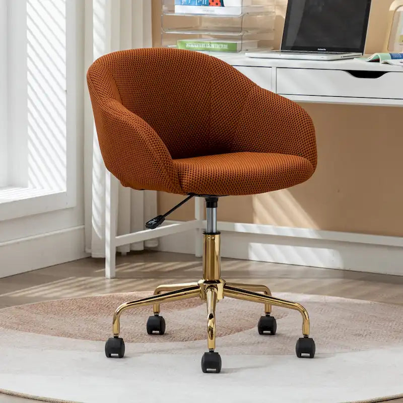 Chaise pivotante de bureau en tissu maillé