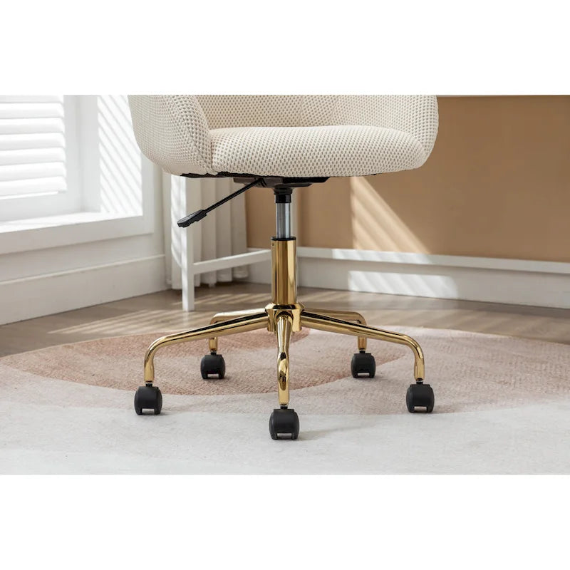 Chaise pivotante de bureau en tissu maillé