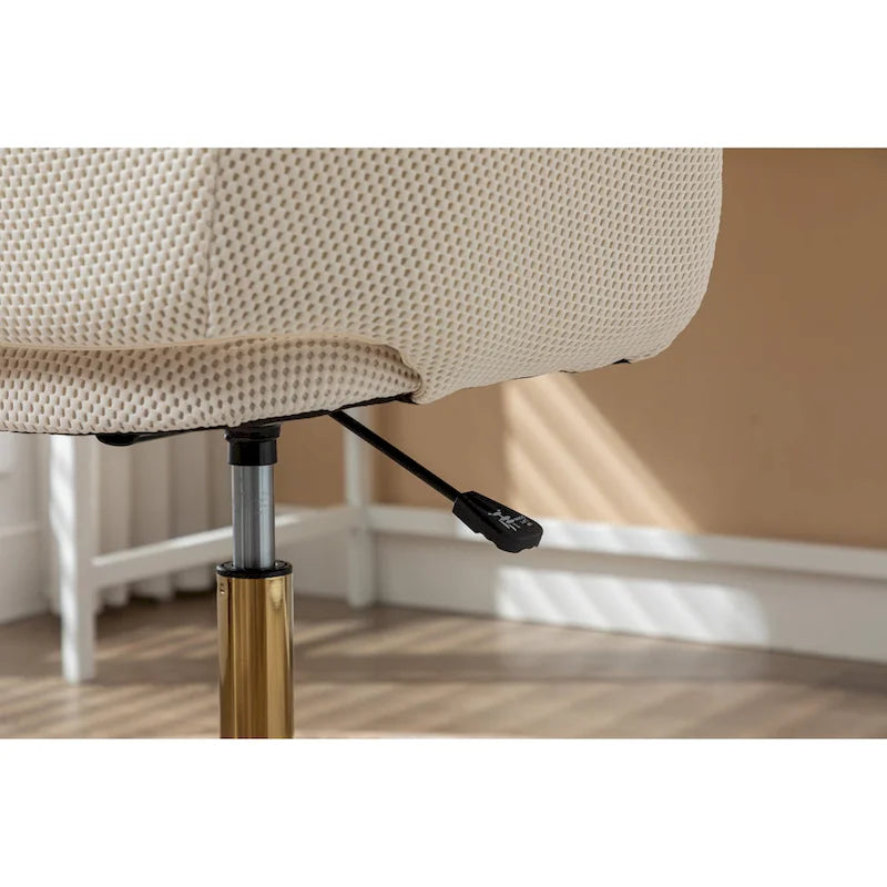 Chaise pivotante de bureau en tissu maillé