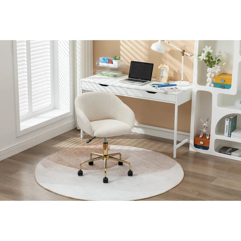 Chaise pivotante de bureau en tissu maillé