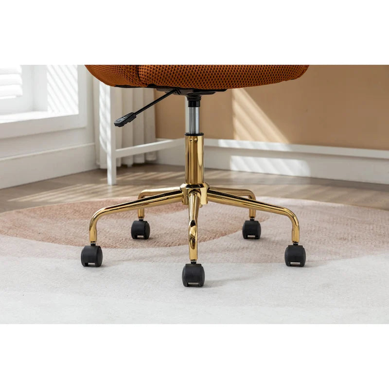 Chaise pivotante de bureau en tissu maillé