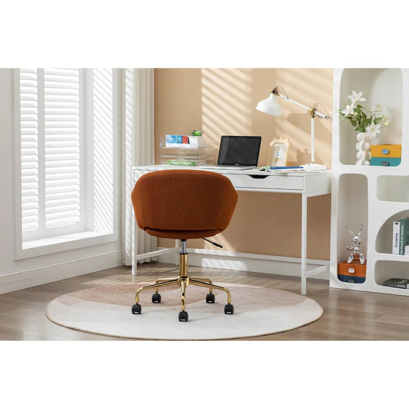 Chaise pivotante de bureau en tissu maillé