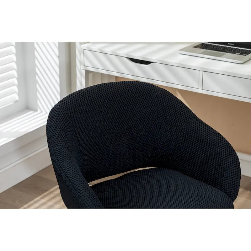 Chaise pivotante de bureau en tissu maillé