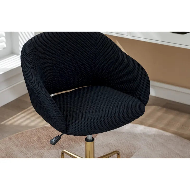 Chaise pivotante de bureau en tissu maillé