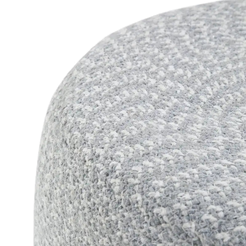 Pouf rond tressé en coton