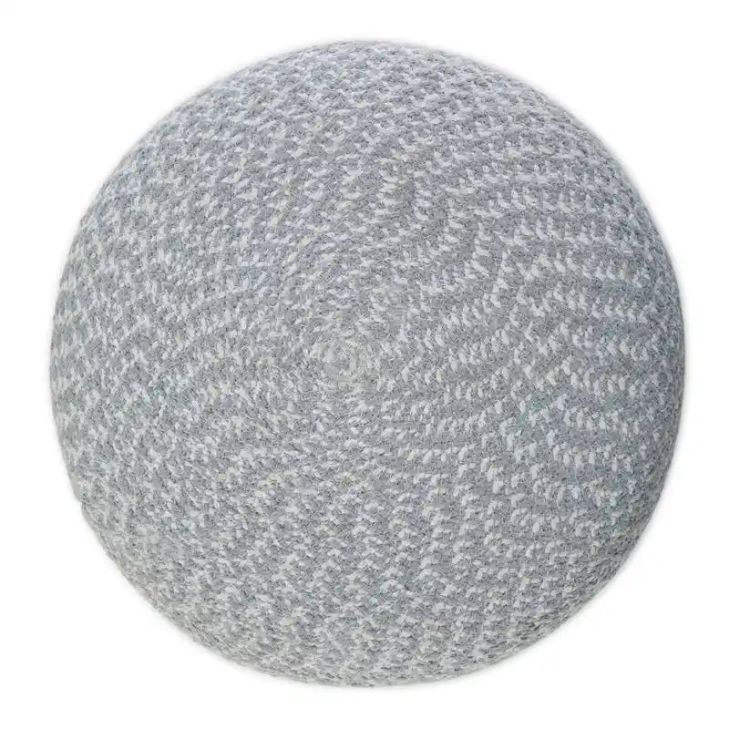 Pouf rond tressé en coton