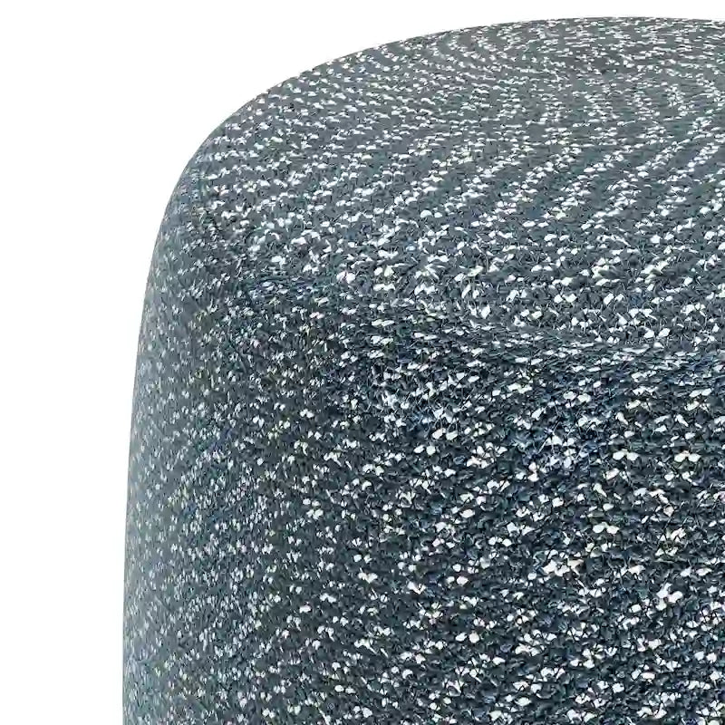 Pouf rond tressé en coton