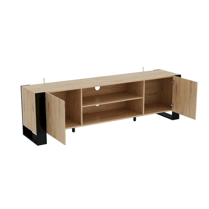 Meuble TV avec option cheminée :2 modes de flamme1500W 68,9W