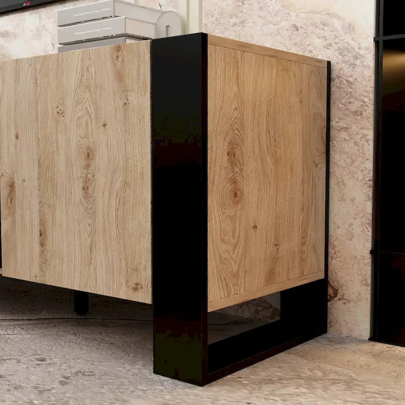 Meuble TV avec option cheminée :2 modes de flamme1500W 68,9W