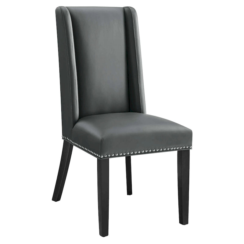 Chaise de salle à manger en cuir vegan