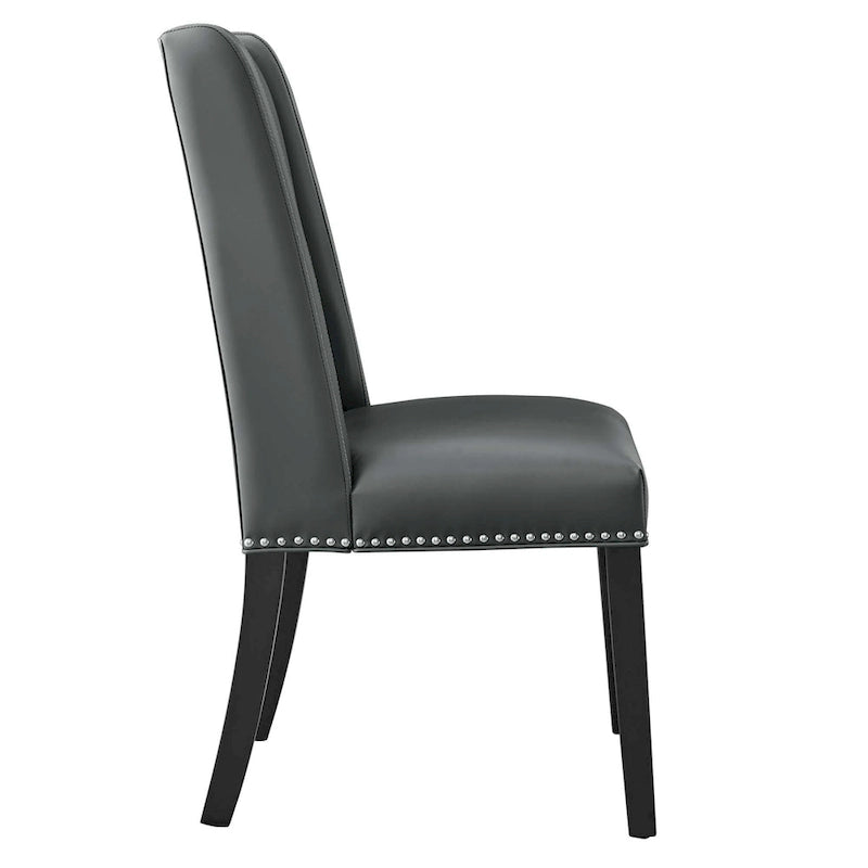 Chaise de salle à manger en cuir vegan