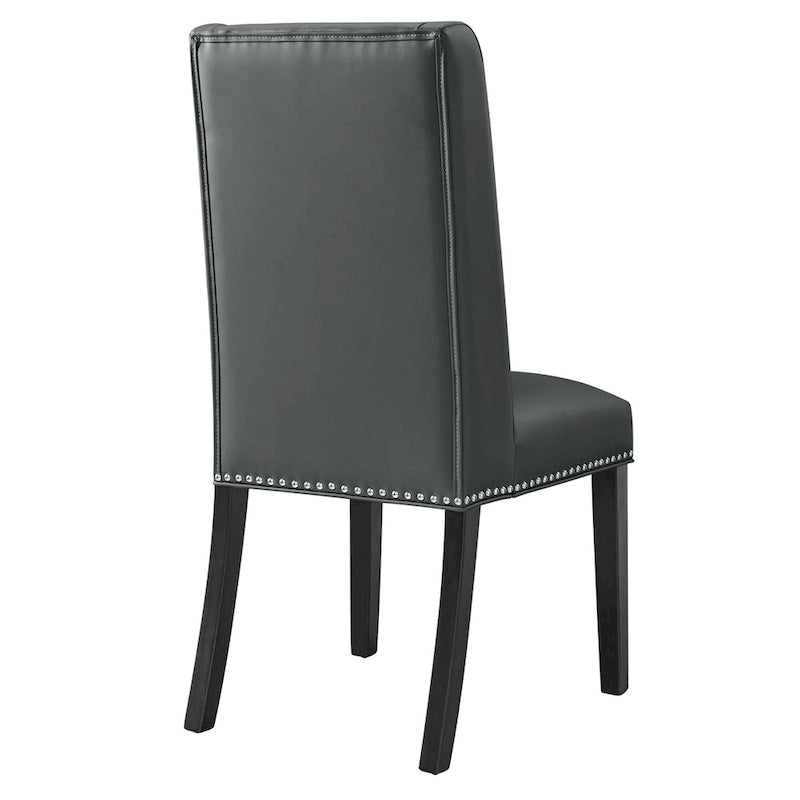 Chaise de salle à manger en cuir vegan