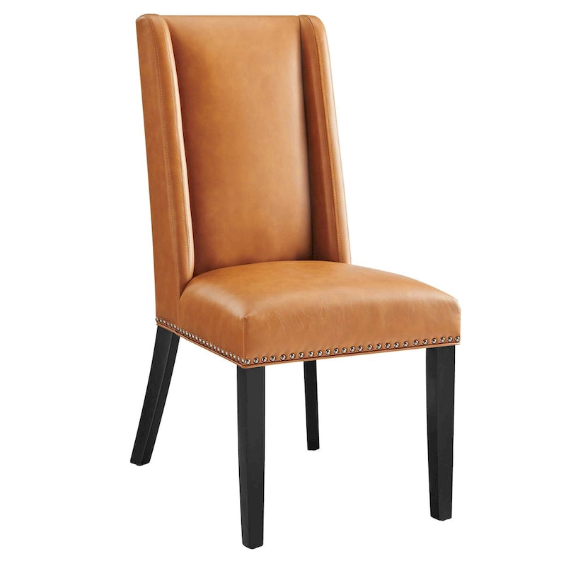 Chaise de salle à manger en cuir vegan