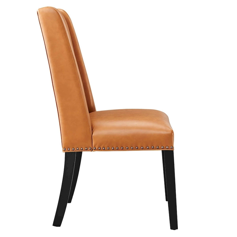 Chaise de salle à manger en cuir vegan