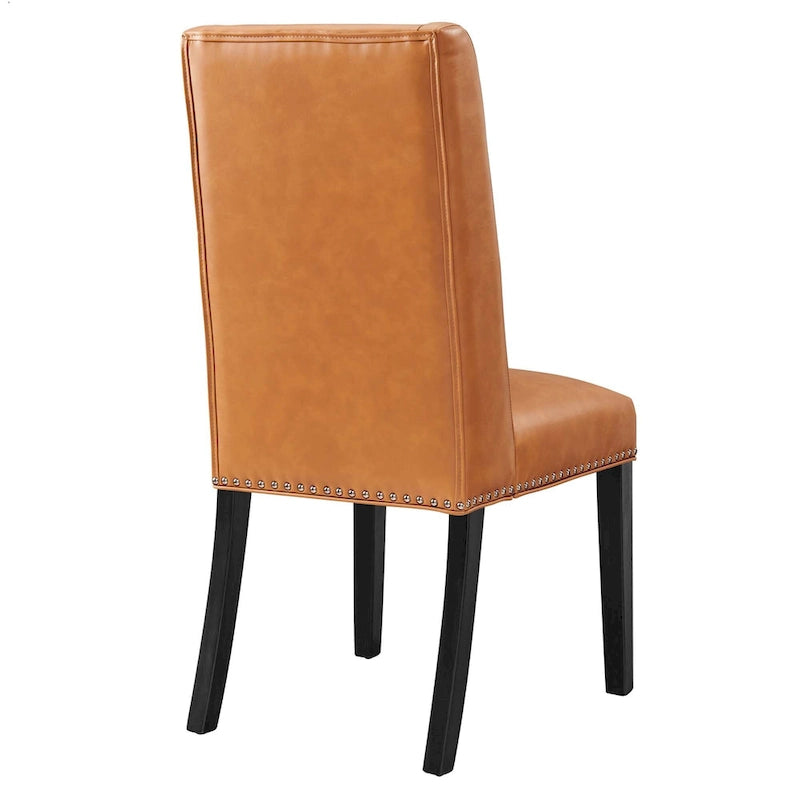 Chaise de salle à manger en cuir vegan