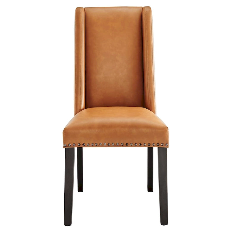 Chaise de salle à manger en cuir vegan