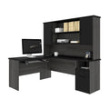 Bureau d'angle avec huche