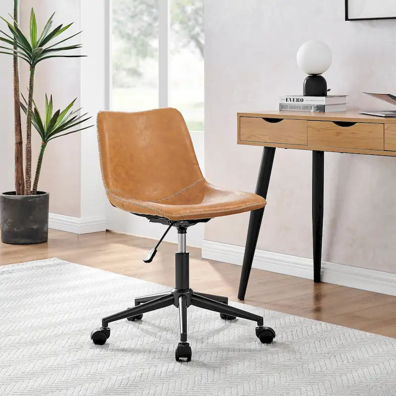 Chaise de bureau pivotante en PU