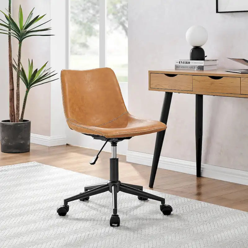 Chaise de bureau pivotante en PU
