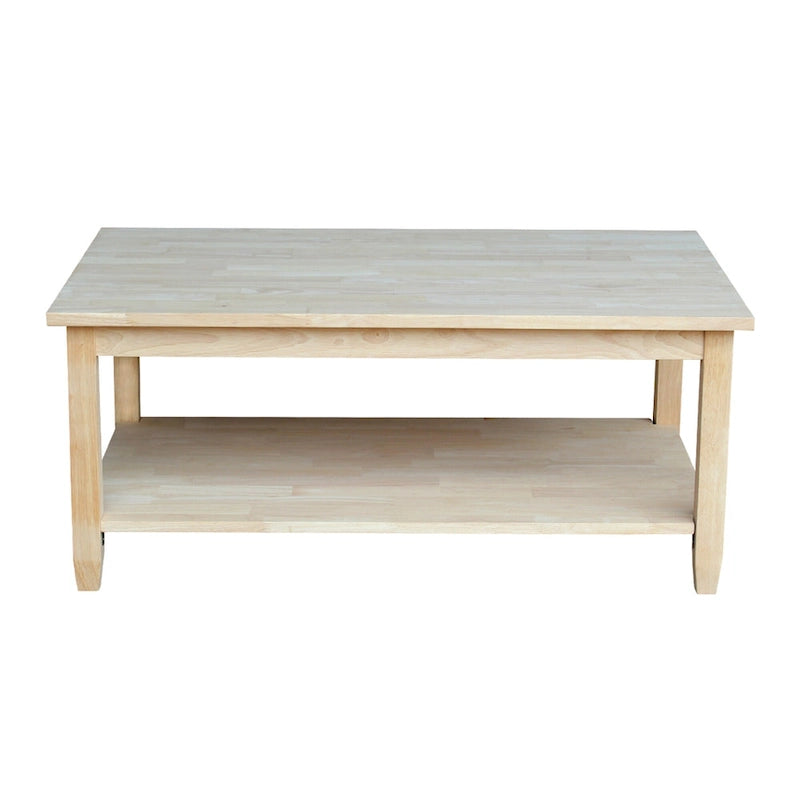 Table basse en parawood massif non finie