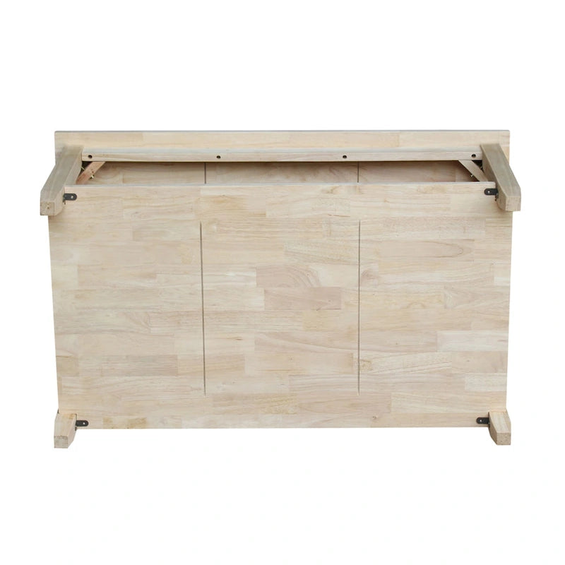 Table basse en parawood massif non finie