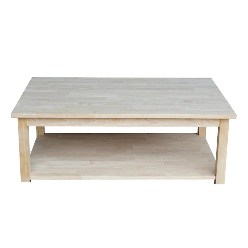 Table basse en parawood massif non finie