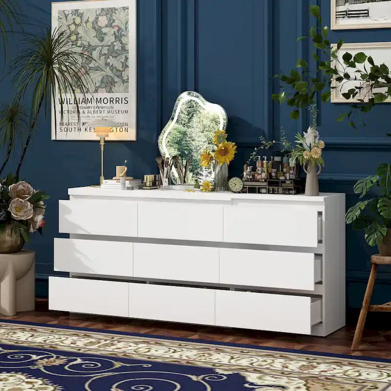 Bureau: Extensible et convertible avec tiroirs spacieux