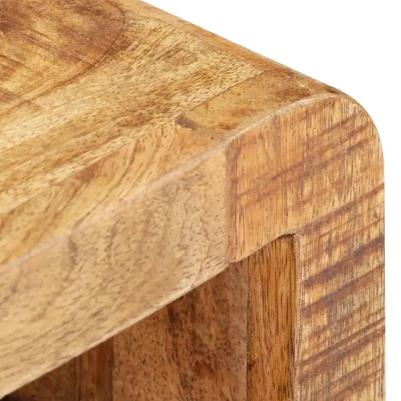 Table de Chevet Cabinet Bout de Canapé avec Pieds en Bois Massif pour Chambre à Coucher - 11.8 x 11.8 x 16.1