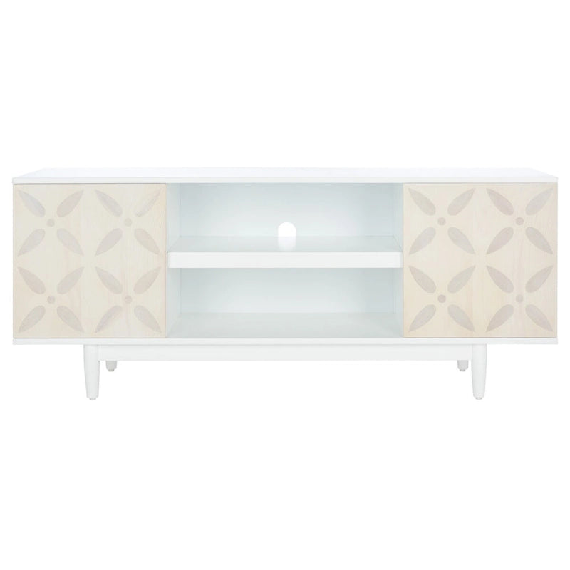Meuble TV 3 étagères à motifs – 54 l x 15 P x 22 H po