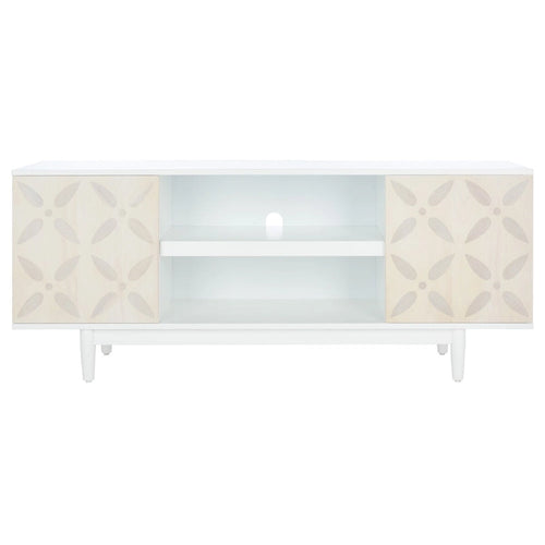 Meuble TV 3 étagères à motifs – 54 l x 15 P x 22 H po