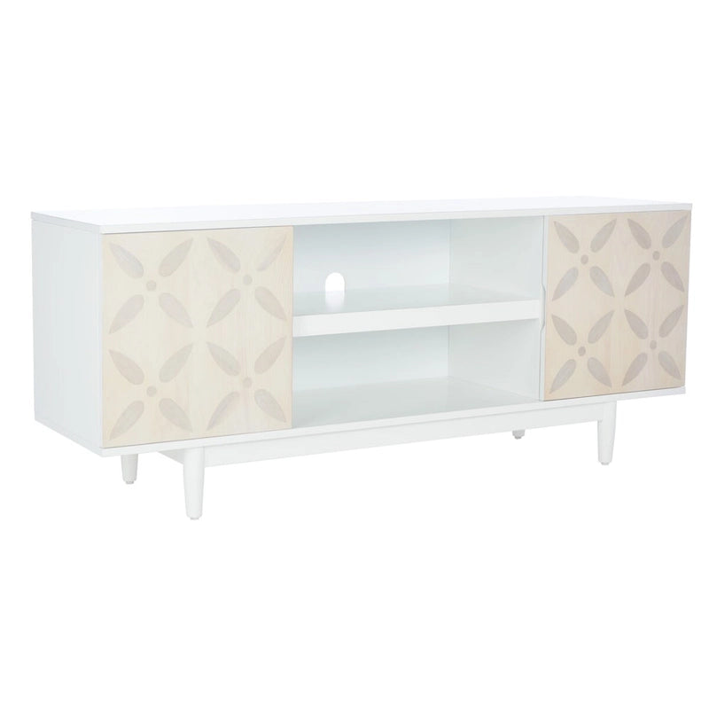 Meuble TV 3 étagères à motifs – 54 l x 15 P x 22 H po