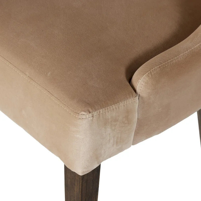 Banc de salle à manger tapissé de velours