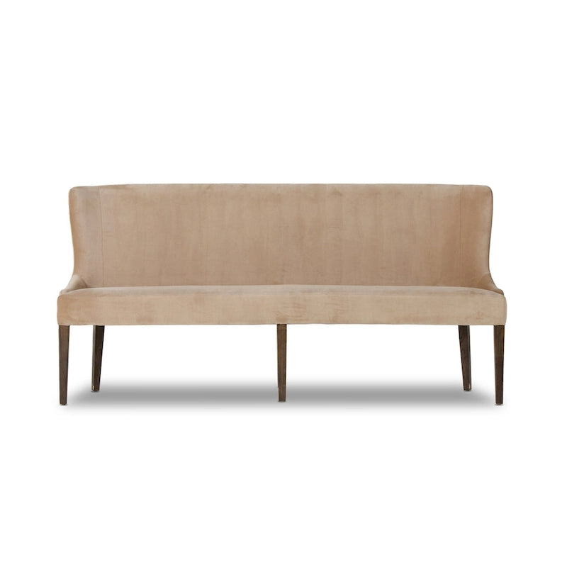 Banc de salle à manger tapissé de velours